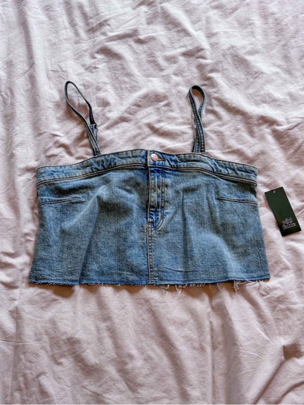 NWT wild fable Denim Cropped Tank